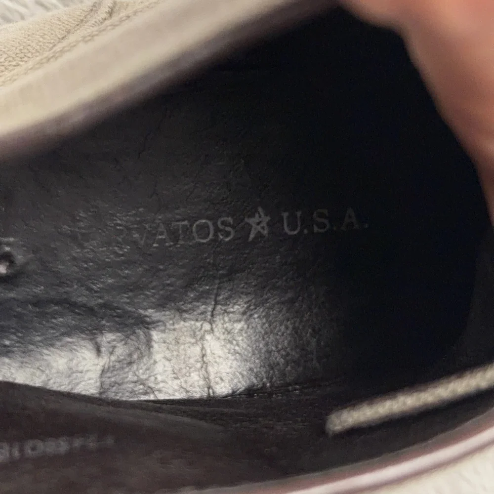 John Varvatos Light Gray Canvas Chukka Boots